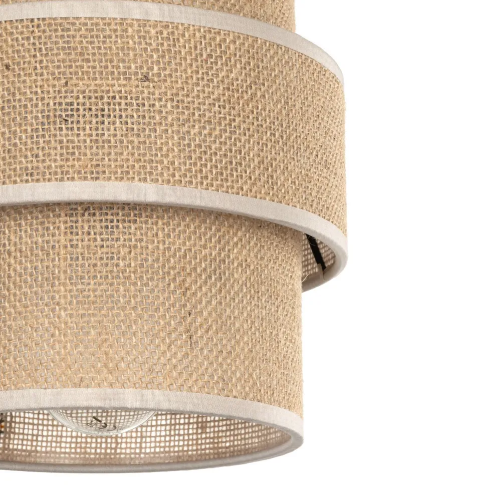 Hängeleuchte Jute Metall Ø 20 cm E27 Boho Design GREET