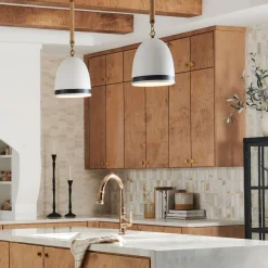 Hängeleuchte Keramik E27 Ø 25,4 cm Retro Design