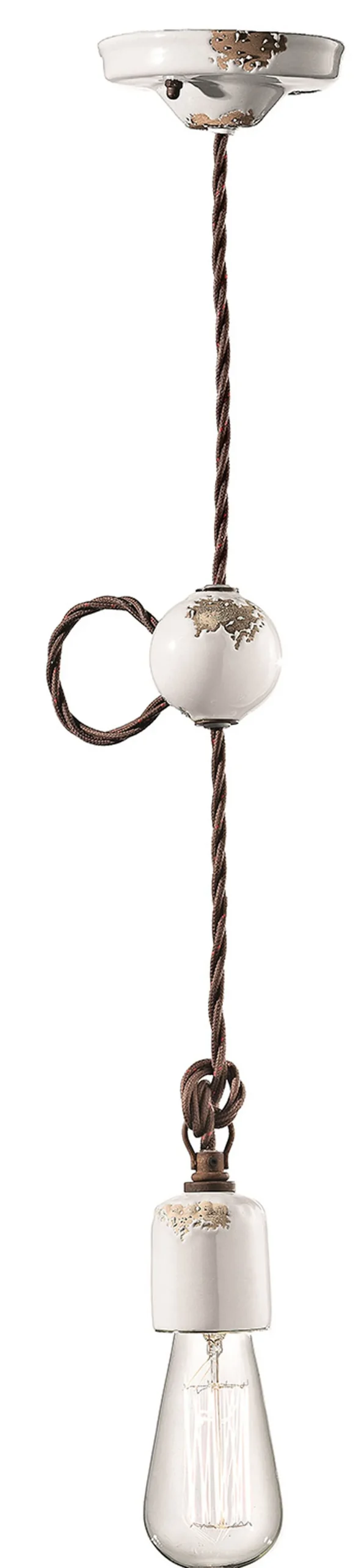 Hängeleuchte Keramik E27 H: max. 120 cm Vintage ARASI