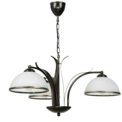 Hängeleuchte KORFU in Messing Antik 3-flmg