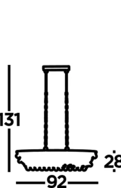 Hängeleuchte Kristall Metall B: 92 cm 5x E27 Chrom
