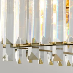 Hängeleuchte Kristall 4x E27 47 cm breit höhenverstellbar