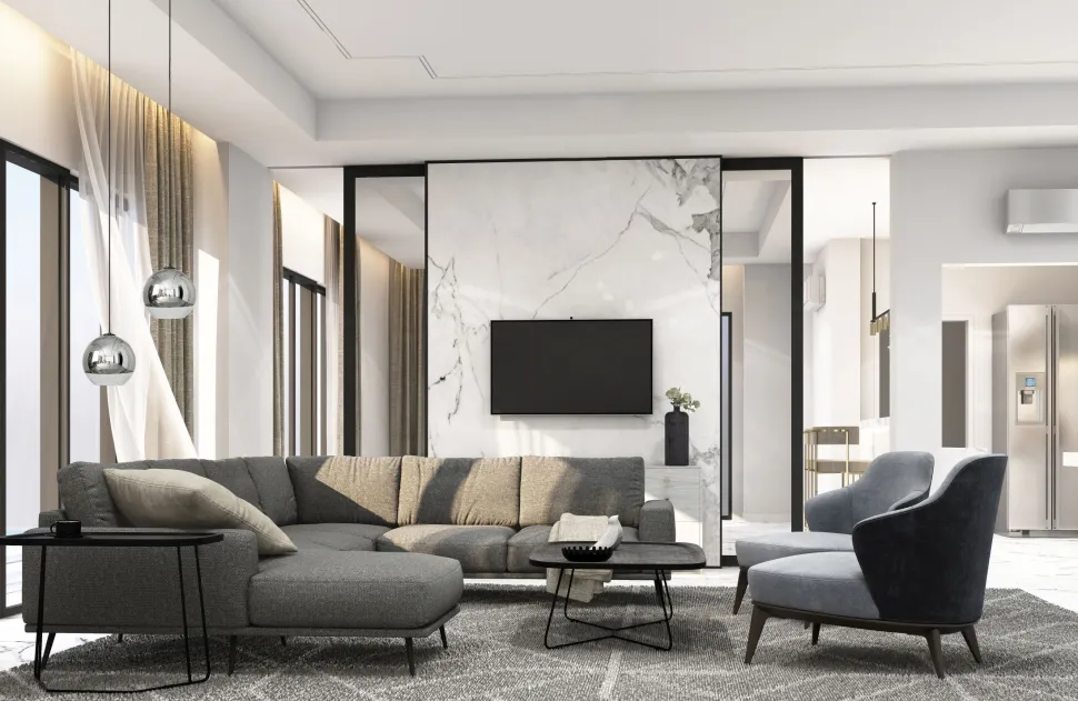 Hängeleuchte Kugelschirm Chrom Ø 25 cm Metall Glas E27