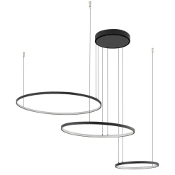 Hängeleuchte LED Schwarz 4000 K 1800 lm Metall Modern