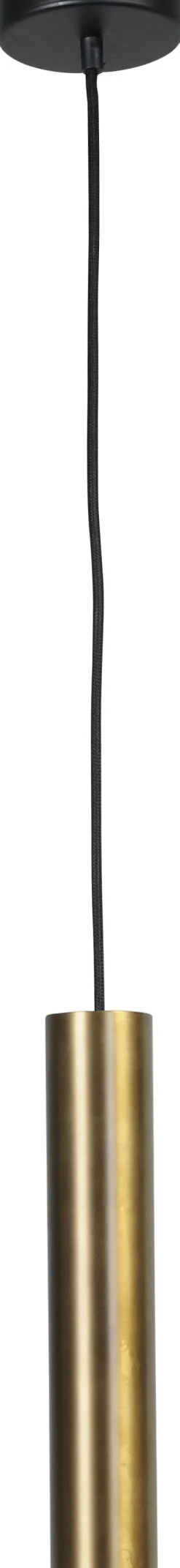 Hängeleuchte Messing Schwarz Ø5,4cm Zylinder Esstisch