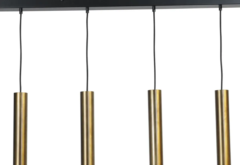 Hängeleuchte Messing Schwarz GU10 Metall 3-flammig