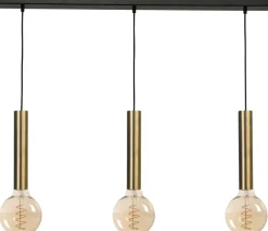 Hängeleuchte Messing Schwarz 3-flammig Metall für E27