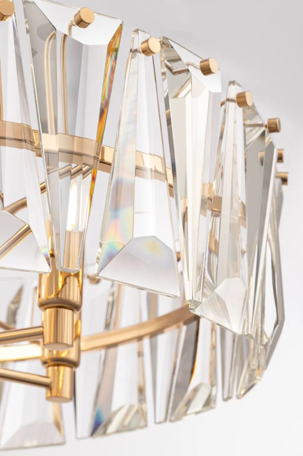 Hängeleuchte Metall Ø 51,7 cm H: max. 66,8 cm in Gold