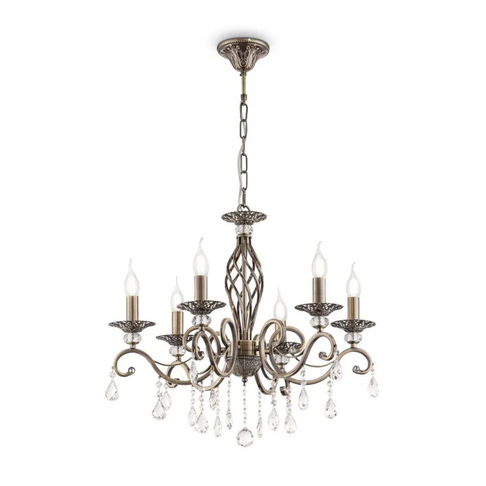 Hängeleuchte Metall 63 cm breit H: max. 116 cm E14