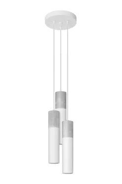 Hängeleuchte Metall Beton GU10 3-flammig Ø 20 cm