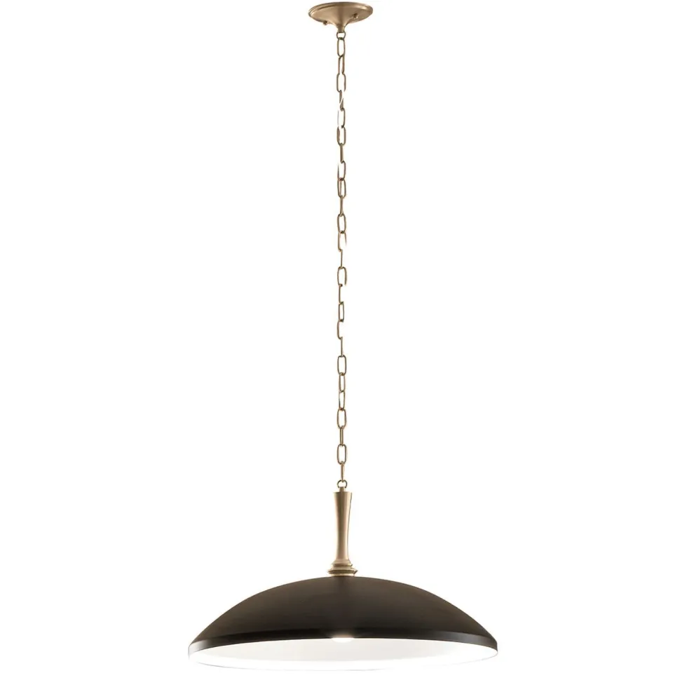 Hängeleuchte Metall E27 Ø 50,8 cm in Bronze Schwarz