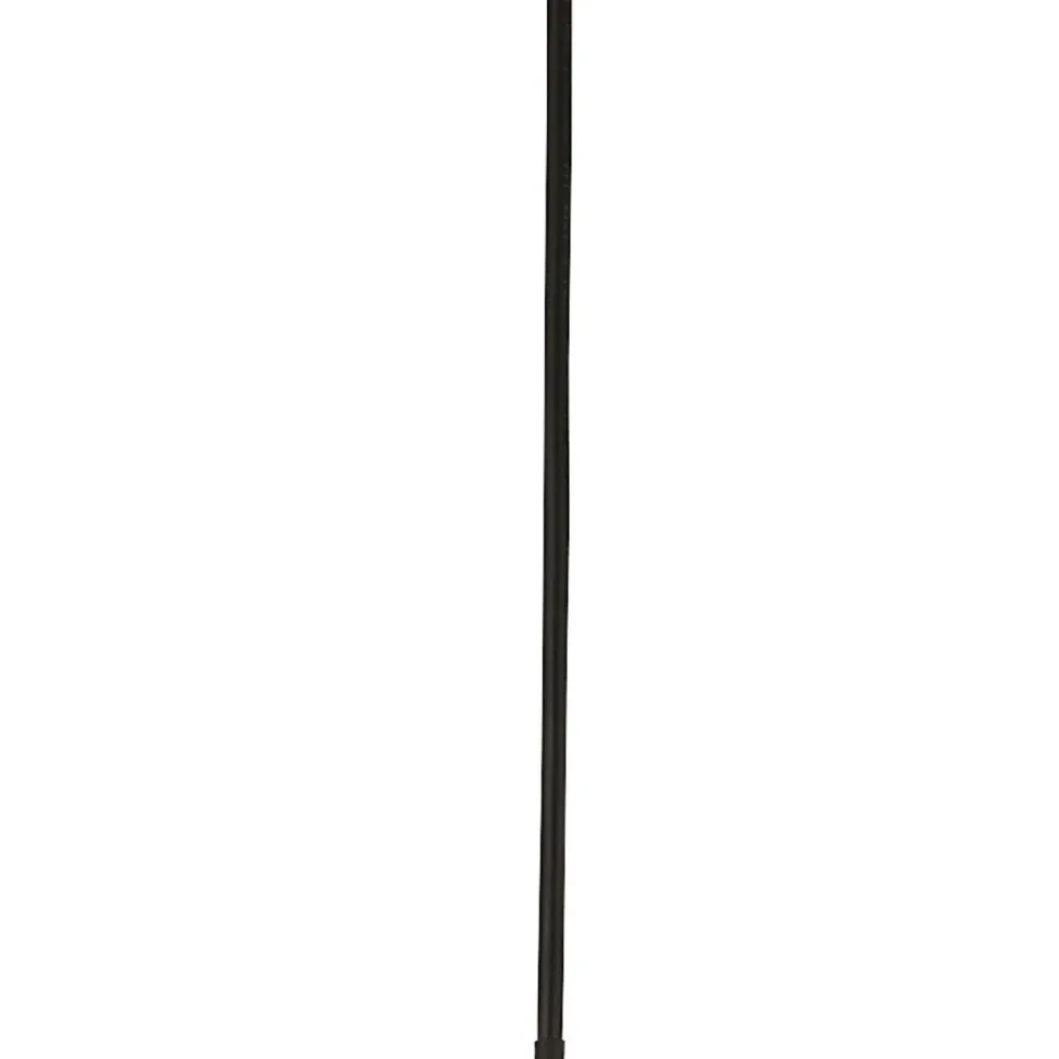 Hängeleuchte Metall E27 D: 45,5 cm in Schwarz Gold