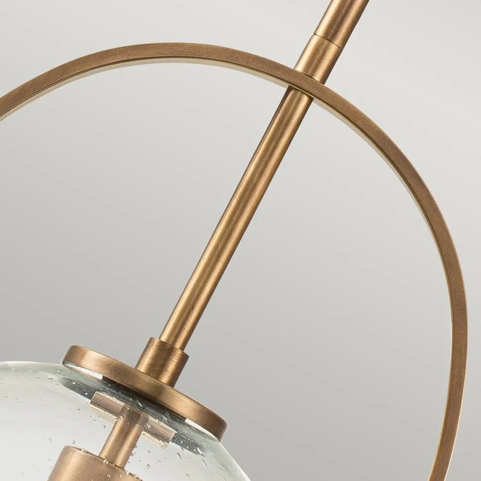 Hängeleuchte Metall Glas Ø 28,9 cm rund E27 Vintage