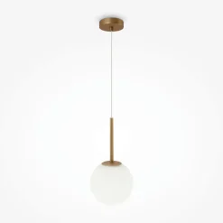 Hängeleuchte Metall Glas Ø 18 cm rund H: max. 180 cm