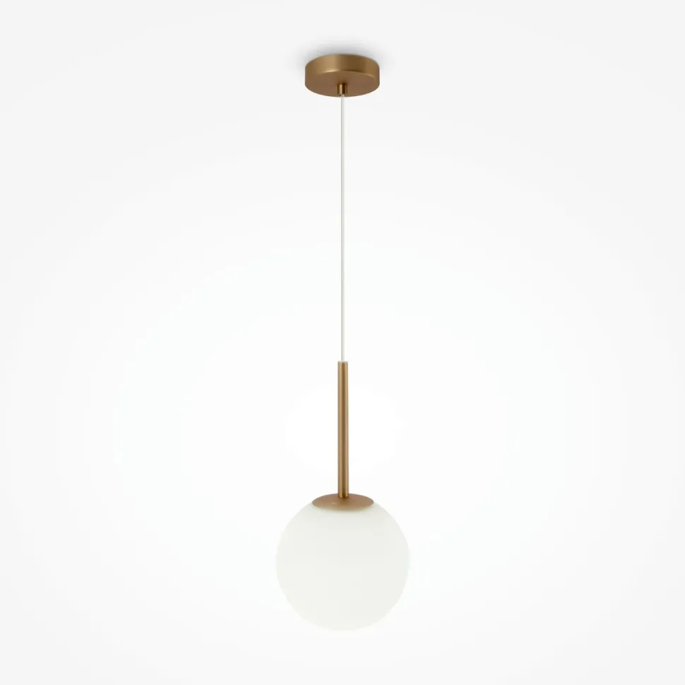 Hängeleuchte Metall Glas Ø 18 cm rund H: max. 180 cm