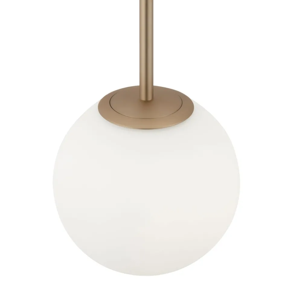 Hängeleuchte Metall Glas Ø 18 cm rund H: max. 180 cm