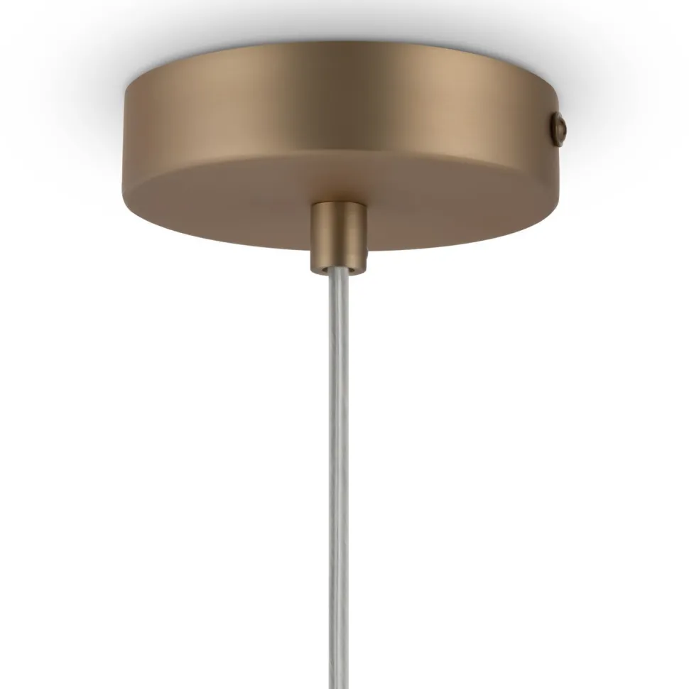 Hängeleuchte Metall Glas Ø 18 cm rund H: max. 180 cm