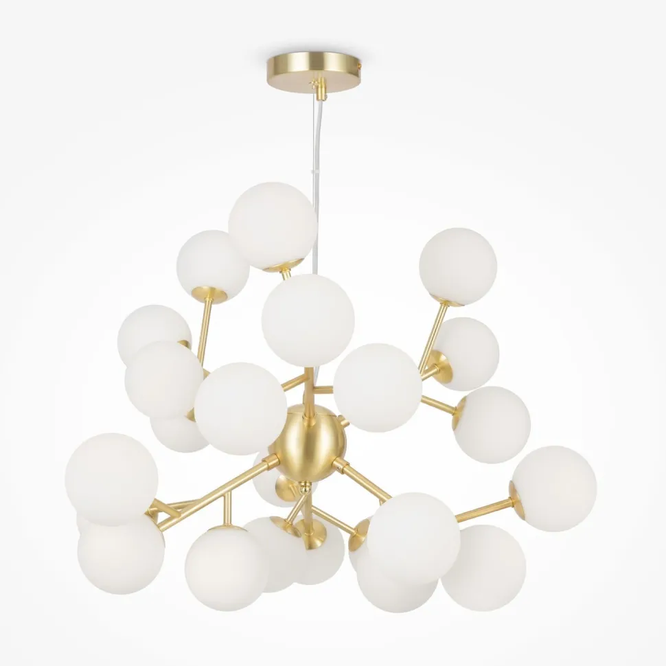 Hängeleuchte Metall Glas 65 cm breit H: max. 146,5 cm