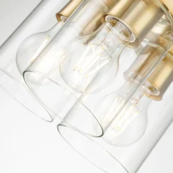 Hängeleuchte Metall Glas B: 21,6 cm H: max. 287 cm 3x E27