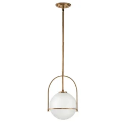 Hängeleuchte Metall Glas D: 28,9 cm H: max. 129,4 cm