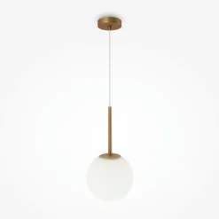 Hängeleuchte Metall Glas D: 20 cm rund H: max. 180 cm