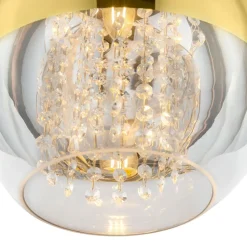 Hängeleuchte Metall Glas E27 Ø 30 cm H: max. 105 cm JOY