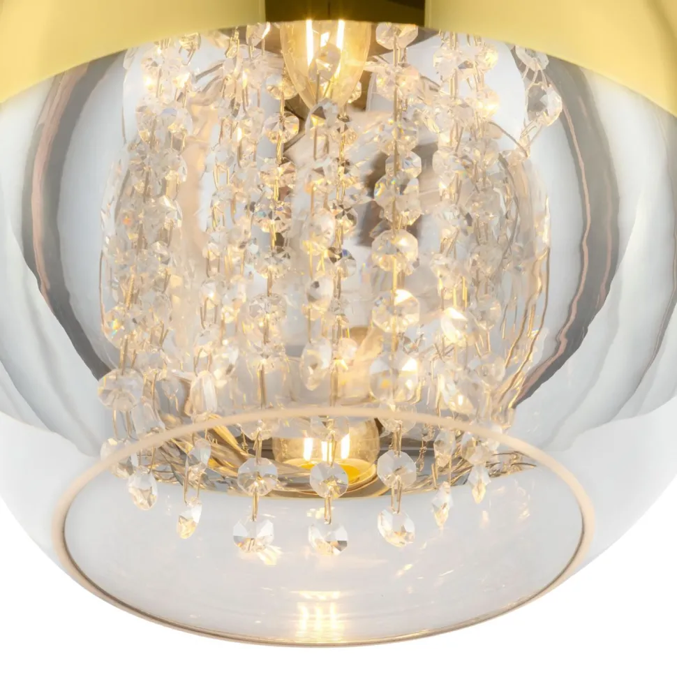 Hängeleuchte Metall Glas E27 Ø 30 cm H: max. 105 cm JOY