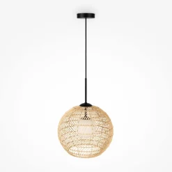 Hängeleuchte Metall Glas G9 rund D: 30 cm Modern GABI