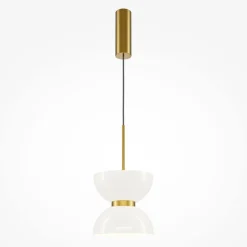 Hängeleuchte Metall Glas LED D: 22 cm H: max. 350 cm