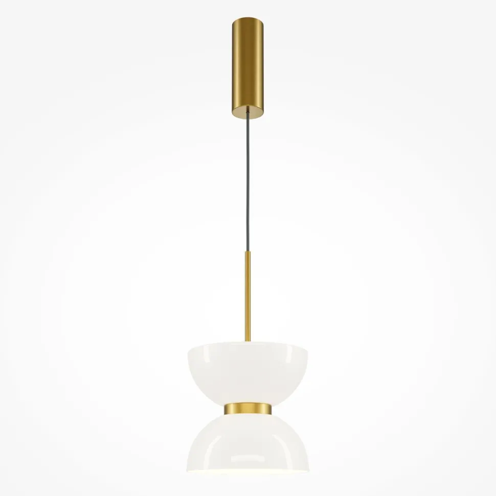 Hängeleuchte Metall Glas LED D: 22 cm H: max. 350 cm