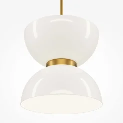 Hängeleuchte Metall Glas LED D: 22 cm H: max. 350 cm