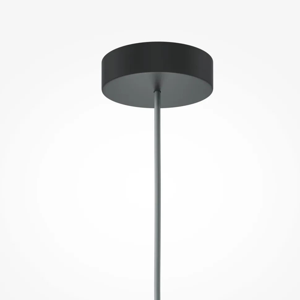 Hängeleuchte Metall Glas rund D: 10 cm H: max. 336,5 cm