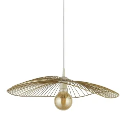 Hängeleuchte Metall in Gold E27 Ø 53 cm höhenverstellbar