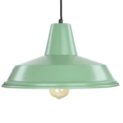 Hängeleuchte Metall rund Ø36cm Grün Küche Esstisch