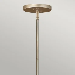 Hängeleuchte Modern Ø 50,8 cm rund Edelstahl Kristall