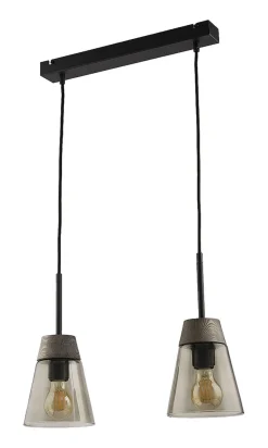 Hängeleuchte Rauch Glas ARAVAE Esstisch Wohnzimmer