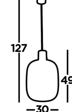 Hängeleuchte Rauchglas E27 D: 30 cm H: max. 120 cm Grau