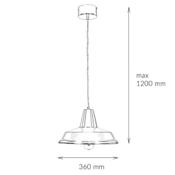 Hängeleuchte Rot Metall Vintage Mid Century Design