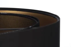 Hängeleuchte Satin Netz Ø 50 cm E27 rund Schwarz Gold