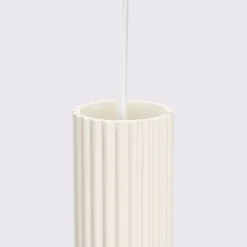 Hängeleuchte schmal Ø 8 cm Aluminium in Creme für GU10 BERTA