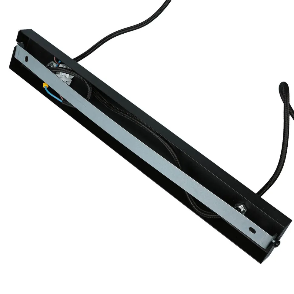 Hängeleuchte Schwarz breiter Schirm Retro 2 flmg