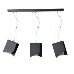 Hängeleuchte schwarz Design verstellbar 3-flammig