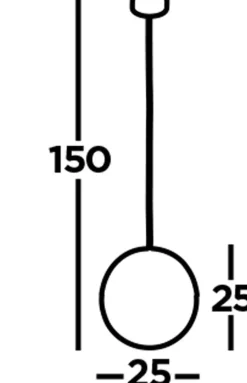 Hängeleuchte Schwarz Weiß E27 Ø 25 cm rund Glas Metall