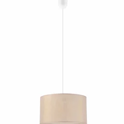 Hängeleuchte Stoff Ø 35 cm rund E27 in Gold verstellbar