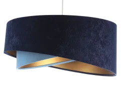 Hängeleuchte Stoff rund Ø 50 cm Velours Optik Modern MARLON