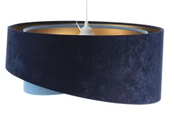 Hängeleuchte Stoff rund Ø 50 cm Velours Optik Modern MARLON