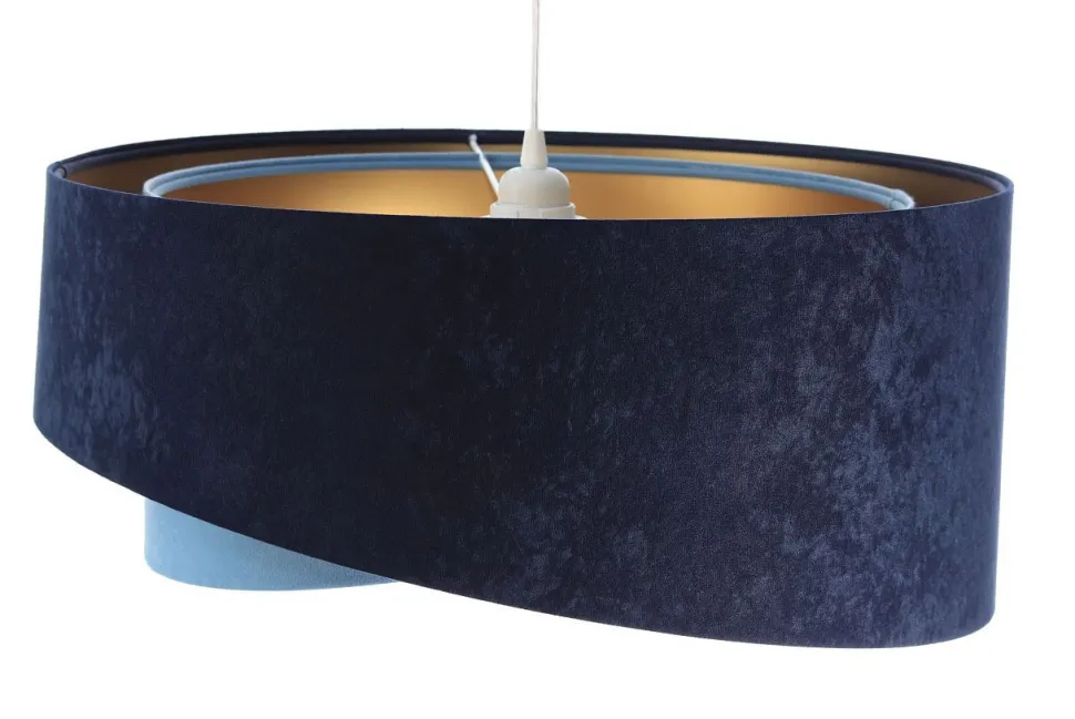 Hängeleuchte Stoff rund Ø 50 cm Velours Optik Modern MARLON