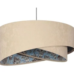 Hängeleuchte Stoff Velours Optik rund Ø 50 cm Modern E27