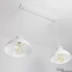 Hängeleuchte SVEN in Weiß 2-flmg