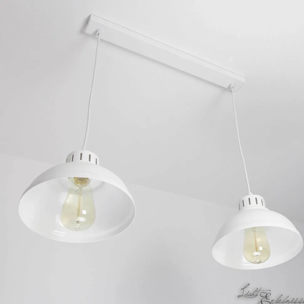 Hängeleuchte SVEN in Weiß 2-flmg